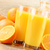 Composition with two glasses of orange juice and fruits stock photo © monticelllo