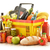 Composition with grocery products in shopping basket stock photo © monticelllo