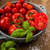 świeże · pomidory · puchar · bazylia · soli · studio - zdjęcia stock © Moradoheath