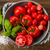 świeże · pomidory · puchar · bazylia · soli · studio - zdjęcia stock © Moradoheath
