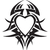 Herzform · Tattoo · Design · Jahrgang · Gravur · graviert - stock foto © Morphart