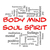 Body Mind Soul Spirit Word Cloud Concept in red caps stock photo © mybaitshop