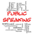 Public Speaking Word Cloud Concept in Red Caps stock photo © mybaitshop