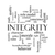 Integrity Word Cloud Concept in black and white stock photo © mybaitshop