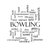 Bowling Word Cloud Concept in black and white stock photo © mybaitshop