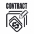 icoană · contract · documente · client · imagine · vânzare - imagine de stoc © Myvector