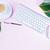 Büro · zu · Hause · Arbeitsplatz · weiß · modernen · Tastatur · Kaffeetasse - stock foto © neirfy
