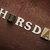 The word thursday written on wooden background stock photo © Nejron