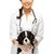 Young positive brunette veterinary woman with spaniel  stock photo © Nejron