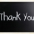 'Thank you' handwritten with white chalk on a blackboard stock photo © nenovbrothers