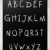 english · alfabeto · manoscritto · bianco · gesso - foto d'archivio © nenovbrothers