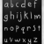 english · alfabeto · manoscritto · bianco · gesso - foto d'archivio © nenovbrothers