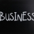 The word 'Business' handwritten with white chalk on a blackboard stock photo © nenovbrothers