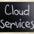 'Cloud services' handwritten with white chalk on a blackboard stock photo © nenovbrothers