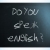 'Do you speak english' handwritten with white chalk on a blackbo stock photo © nenovbrothers