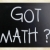 'Got math?' handwritten with white chalk on a blackboard stock photo © nenovbrothers