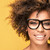 African american girl wearing eyeglasses,smiling. stock photo © NeonShot