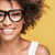 African american girl wearing eyeglasses,smiling. stock photo © NeonShot