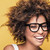 African american girl wearing eyeglasses. stock photo © NeonShot