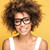 afroamerikai · lány · visel · fiatal · gyönyörű · afro - stock fotó © NeonShot