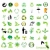 vettore · set · ambientale · riciclaggio · icone · logos - foto d'archivio © nezezon