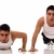 flexões · exercer · branco · fitness · masculino - foto stock © nickp37
