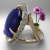 zafír · gyűrű · virágok · virág · esküvő · divat - stock fotó © njaj