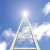 gökyüzü · merdiven · görüntü · yukarı · mavi · gökyüzü · iş - stok fotoğraf © nmarques74