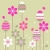 crescente · ovos · de · páscoa · rosa · estilizado · flores · páscoa - foto stock © nurrka