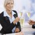Business people celebrating with champagne stock photo © nyul
