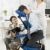 Busy executive getting massage in office stock photo © nyul