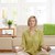 Frau · Yoga · Meditation · home · Sitzung · Stock - stock foto © nyul