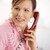 Büroangestellte · sprechen · Telefon · Porträt - stock foto © nyul