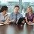 zakenlieden · sollicitatiegesprek · paneel · vergadering · tabel - stockfoto © nyul