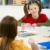 Elementary age children painting in classroom stock photo © nyul
