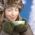 Young female dressed warm enjoying hot tea stock photo © nyul
