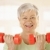 Active senior woman doing exercises stock photo © nyul