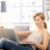 Young woman browsing internet at home stock photo © nyul