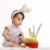 Baby in easter bunny costume stock photo © nyul