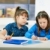 Kinder · Lernen · Klassenzimmer · Sitzung · Schreibtisch · zusammen - stock foto © nyul