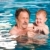 abuelo · natación · nieto · junto · piscina · aire · libre - foto stock © nyul