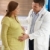 médico · mulher · grávida · tocante · grávida · barriga - foto stock © nyul