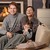 glückliche · Familie · home · Sitzung · Couch · Kamin · schauen - stock foto © nyul