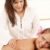 massagista · profundo · massagem · olhando · convidado - foto stock © nyul