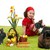 小女孩 · 復活節兔子 · 復活節 · 圖像 · 微笑 · 綠色 - 商業照片 © nyul