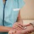 hand · stethoscoop · pols · verpleegkundige · senior - stockfoto © nyul