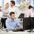 Office life - business people working stock photo © nyul