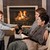 幸せな家族 · ホーム · 座って · ソファ · 暖炉 · 飲料 - ストックフォト © nyul