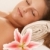 primer · plano · retrato · mujer · masaje · cama · hermosa - foto stock © nyul
