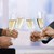 Business people celebrating with champagne stock photo © nyul